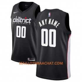Maillot NBA Washington Wizards Personnalisable 2018-19 Nike City Edition Noir Swingman - Homme